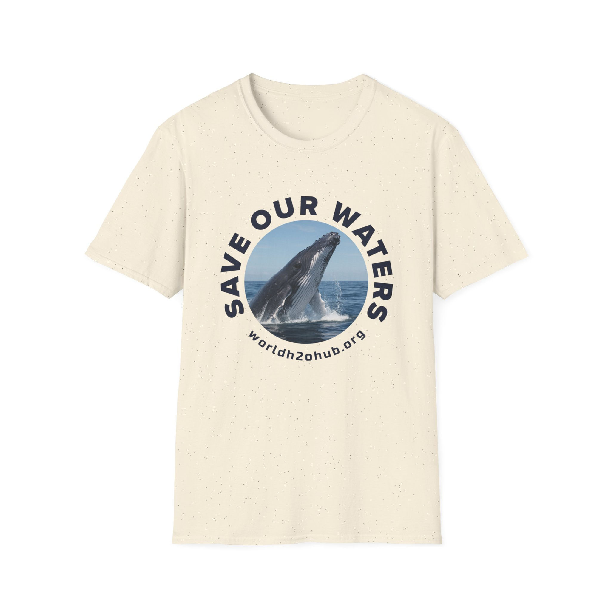 Humpback Whale | Environment & Water Conservation T-Shirt | 100% Cotton | Natural