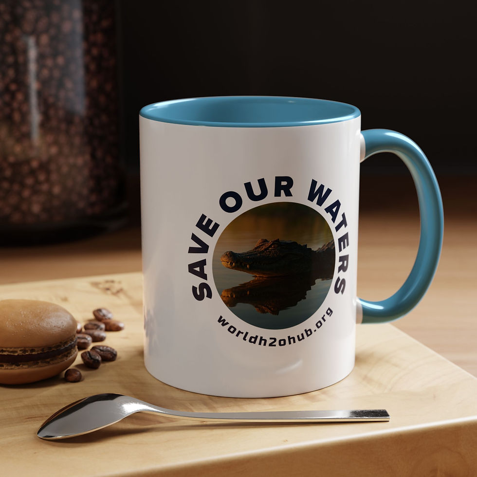 Caiman | Environment & Water Conservation | 11oz Coffee Mug | Light Blue