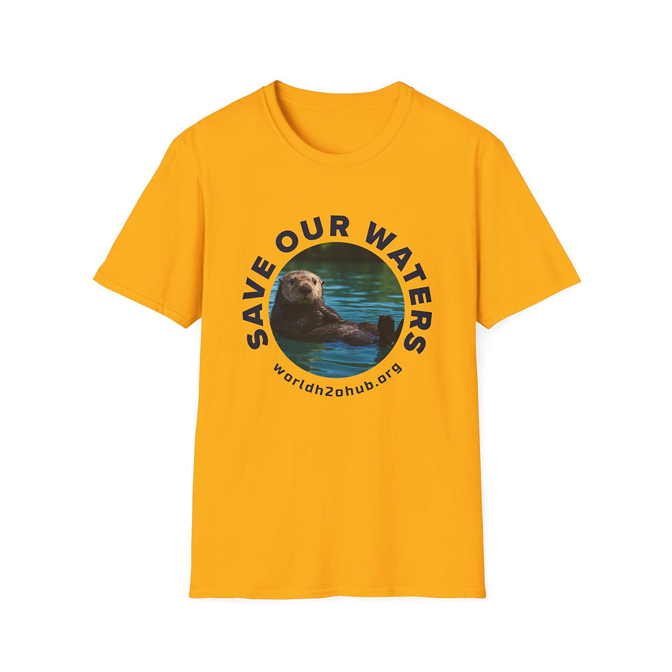 Thumbnail: Sea Otter | Environment & Water Conservation T-Shirt | 100% Cotton | Gold