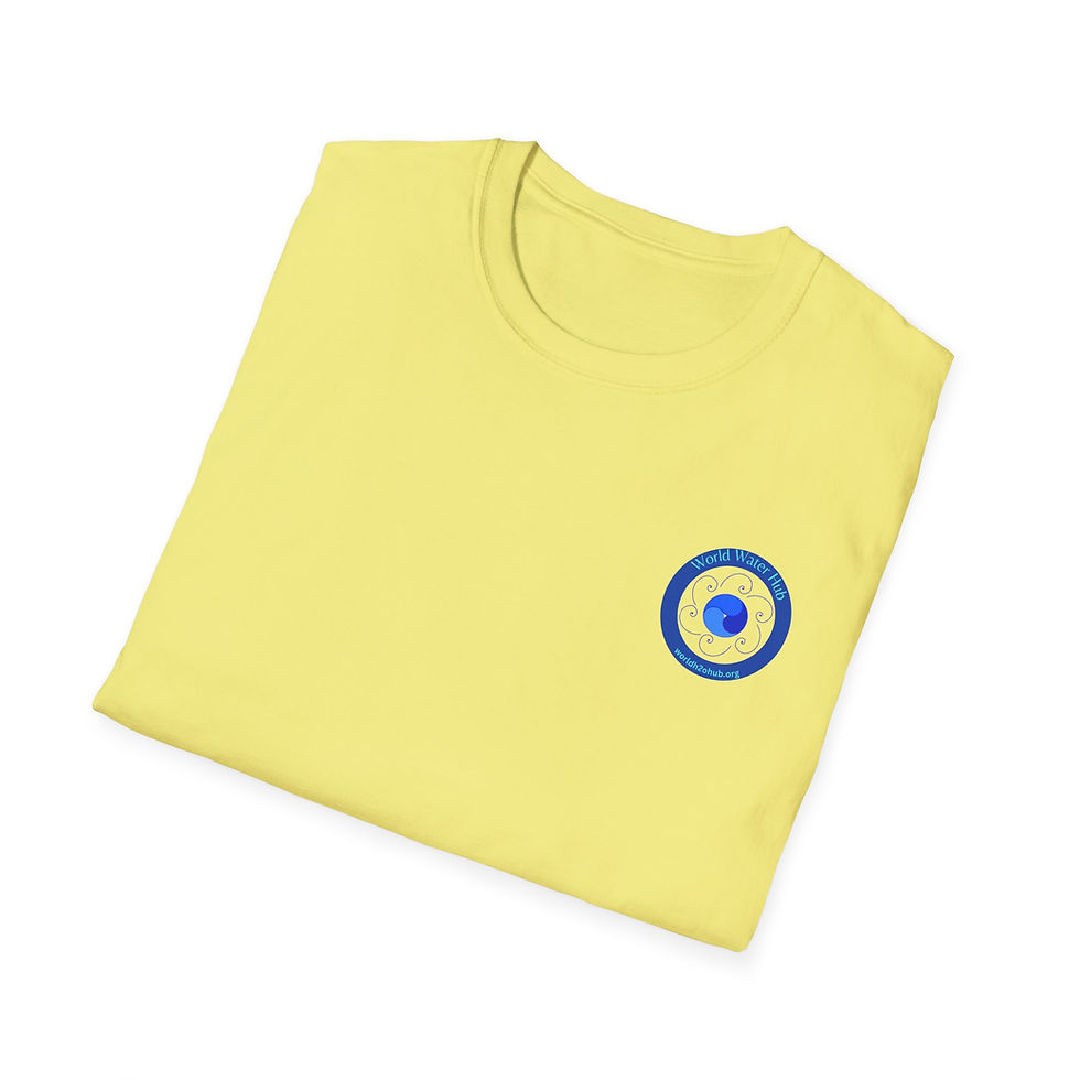 Thumbnail: World Water Hub | Environment & Water Conservation T-Shirt | Cotton | Cornsilk
