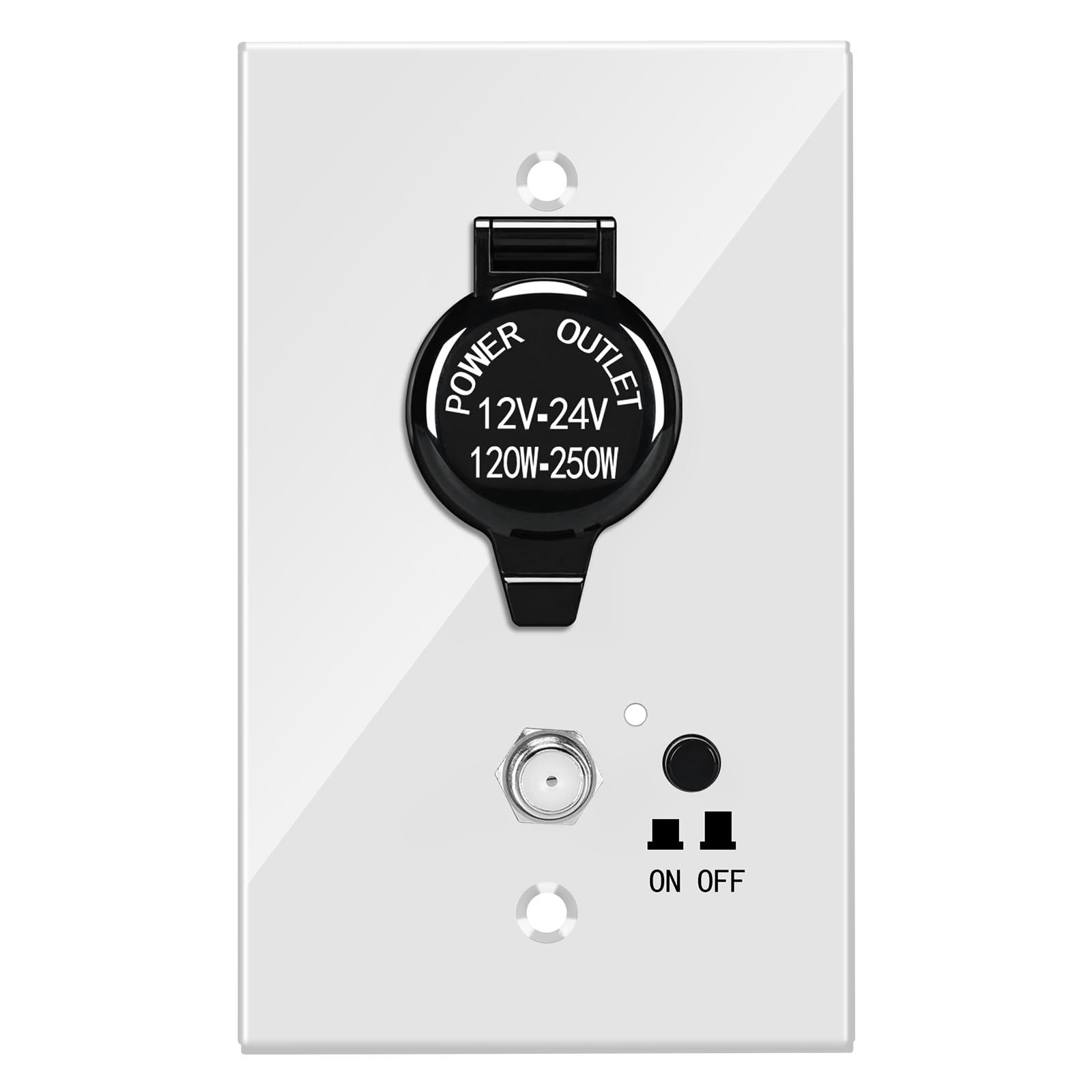 Painel de Antena de TV para RV Briidea com Tomada de Isqueiro e Separador Duplo