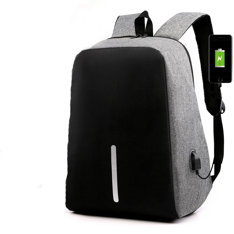 Mochila USB Multifuncional Antifurto Fashion para Homens