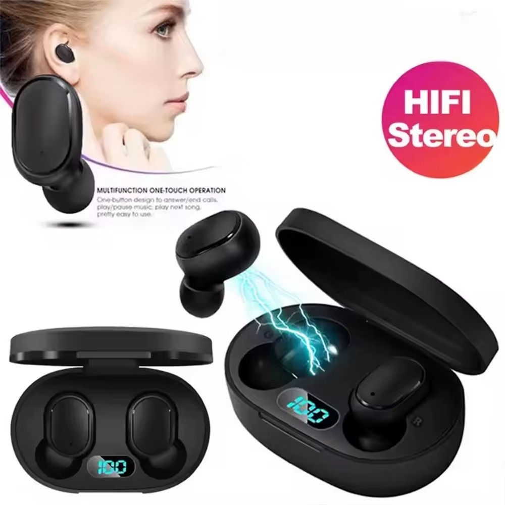 Mini Tws Earphone with Digital Battery Display Bluetooth 5.0 Lightweight and Por