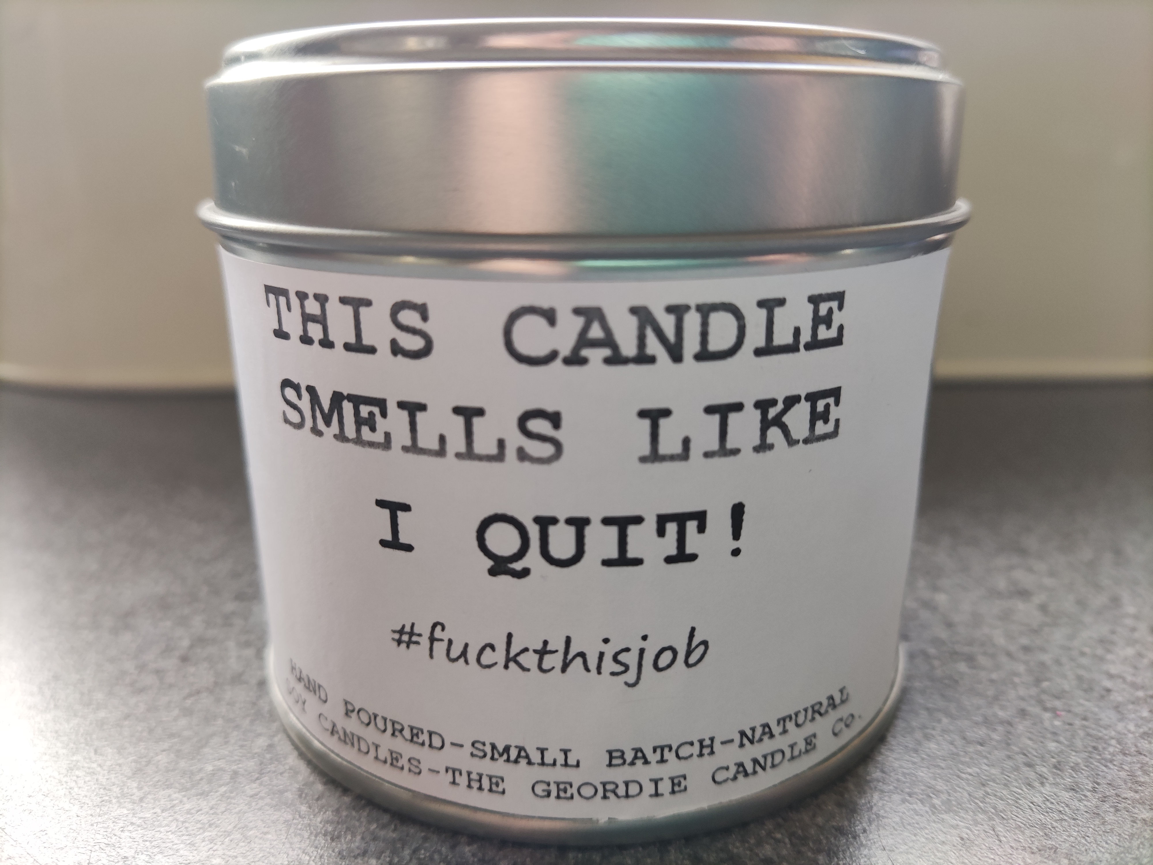 This Candle Smells like I Quit – Funny Candle