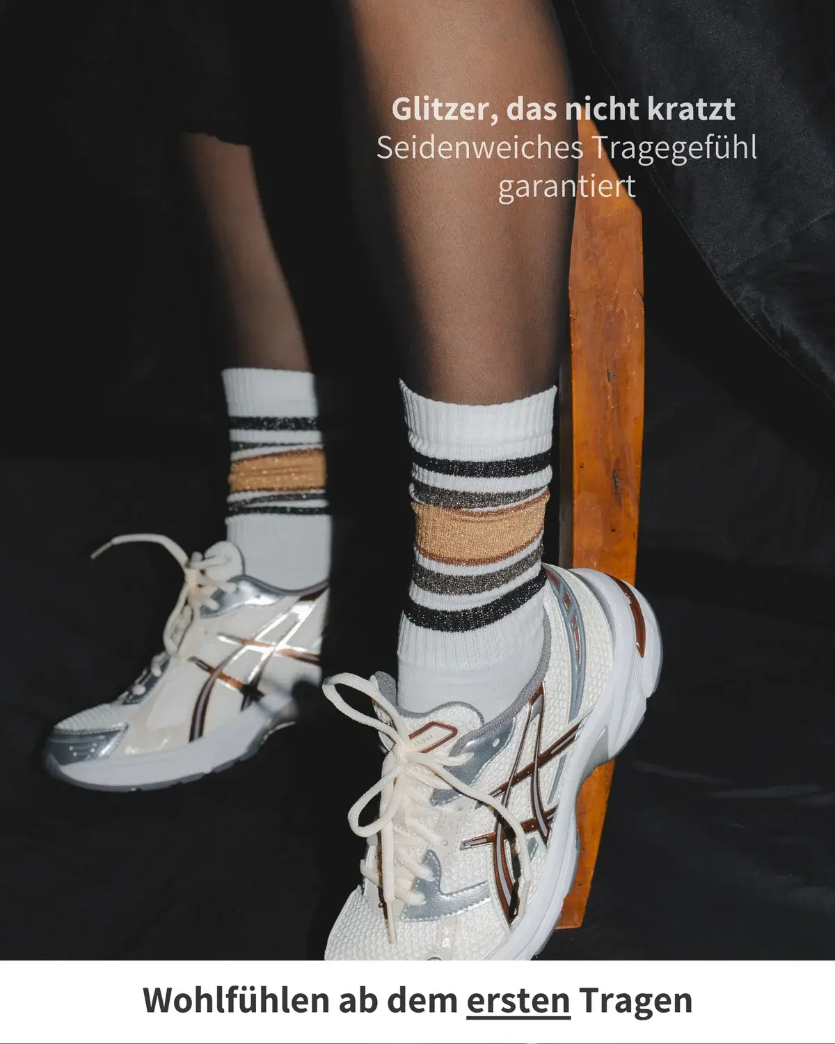 Ooley - Tennissocken Sporty Glitter