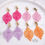 Miniaturbild: CLIPS Ohrring - Mandala Rhombe - Pink