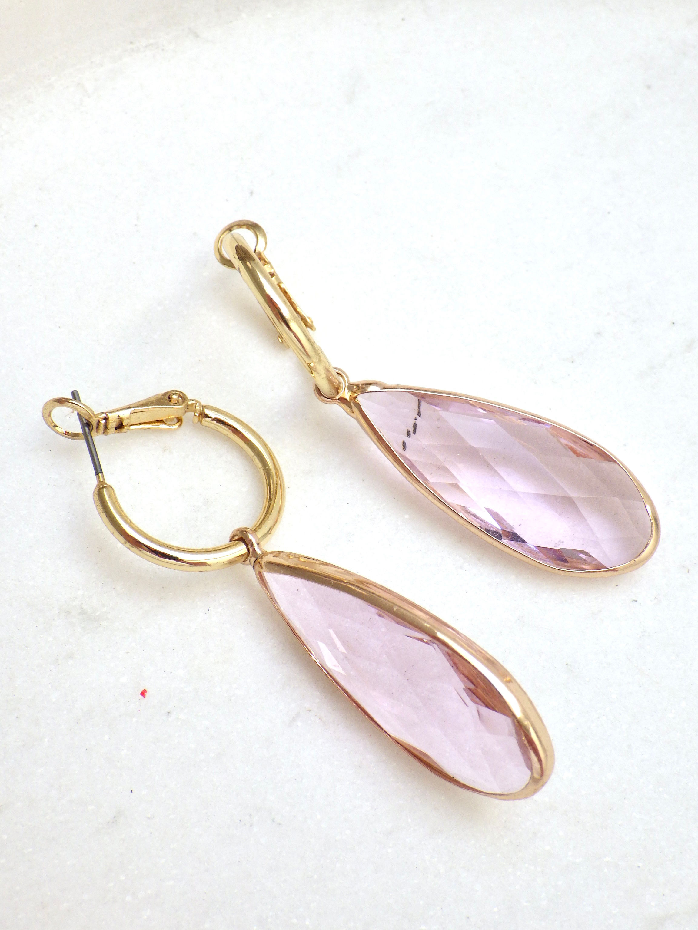 SALE - Ohrringe Rosa Hänger #27