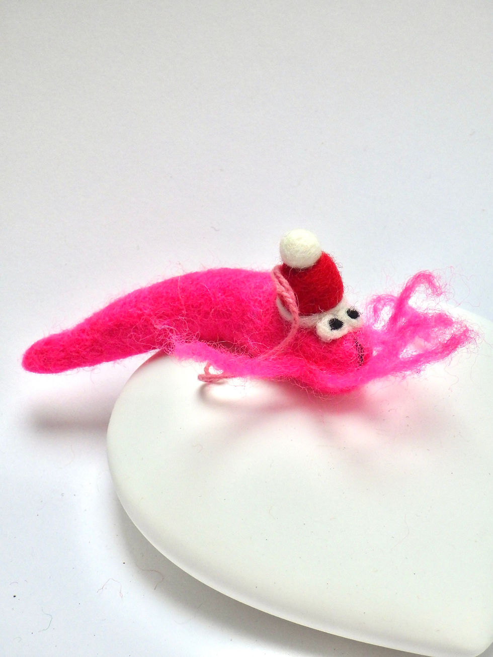 Filzanhänger - Weihnachtsshrimp