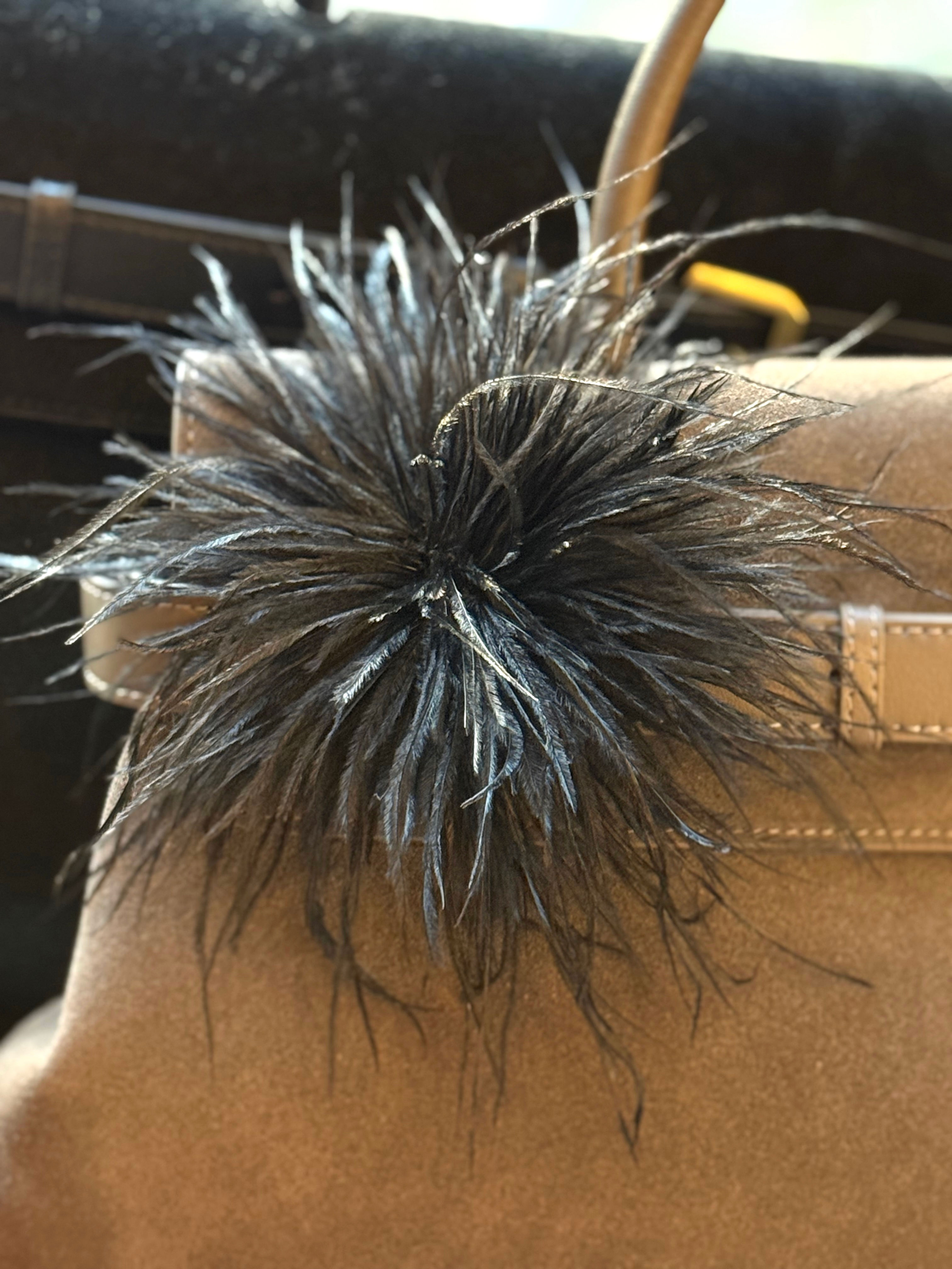 BIBO - Straußenfeder Schwarz