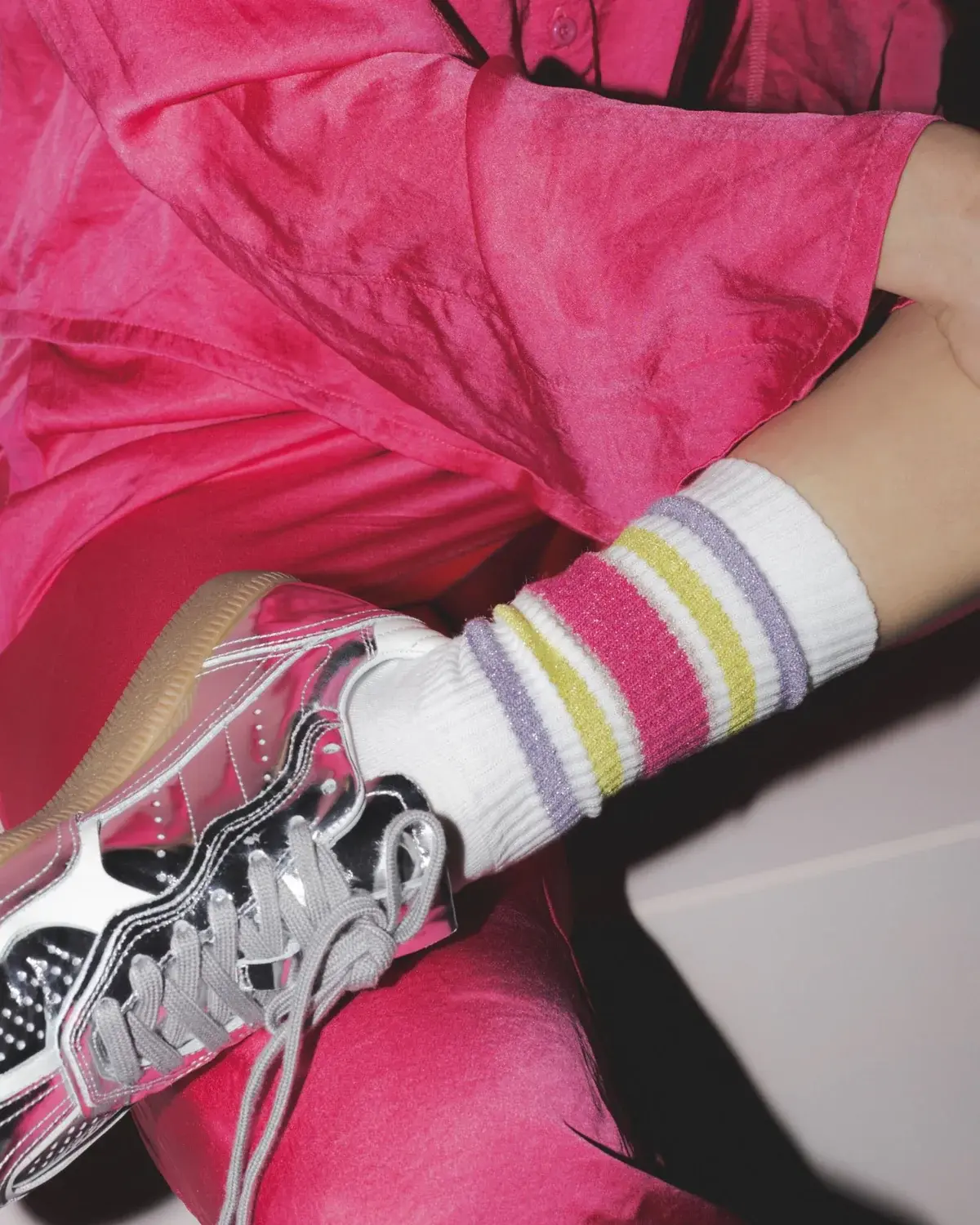 Ooley - Tennissocken Sporty Glitter Sugar Sunset