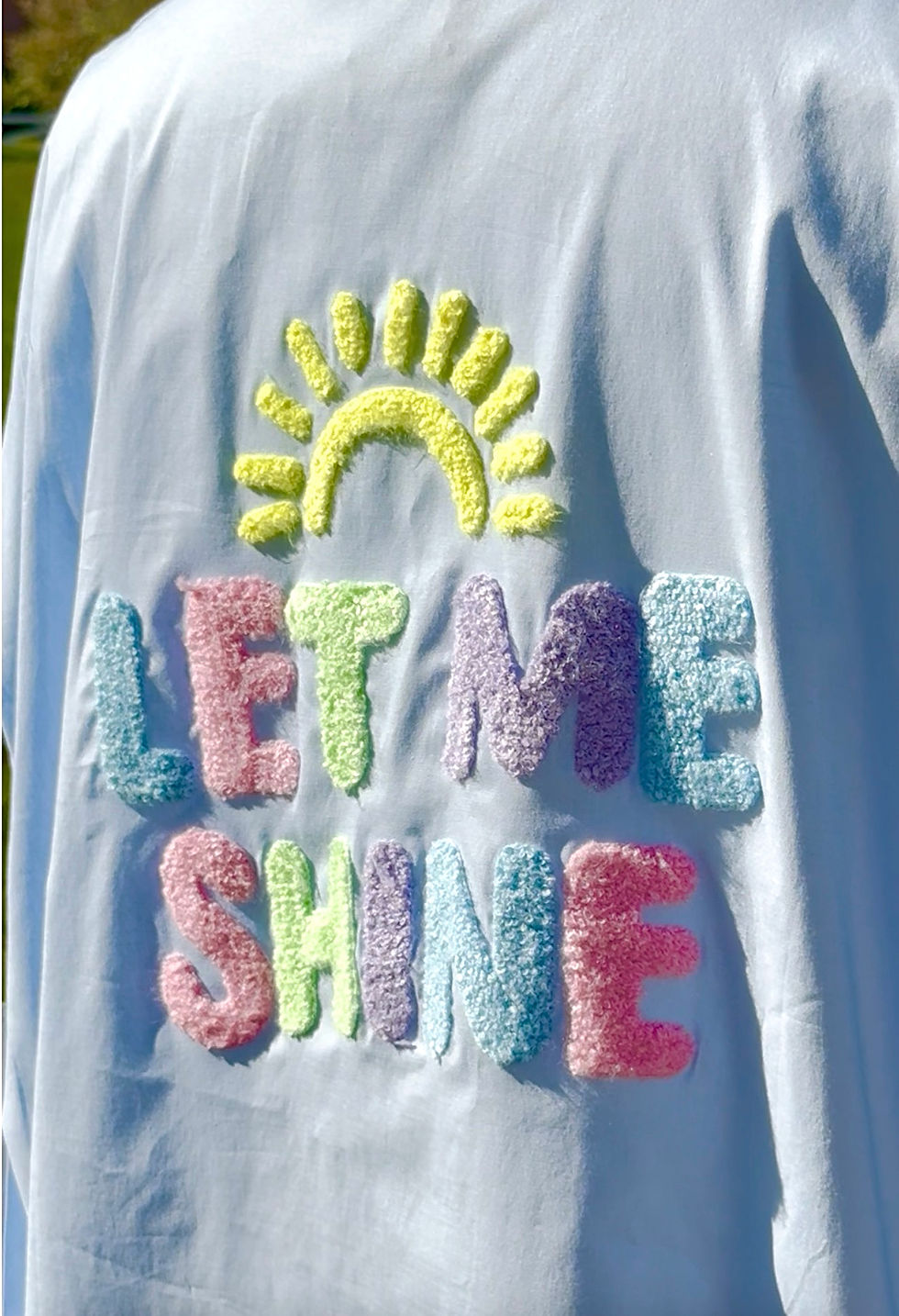 Miniaturbild: Oversize Bluse - Let me shine HELLBLAU 