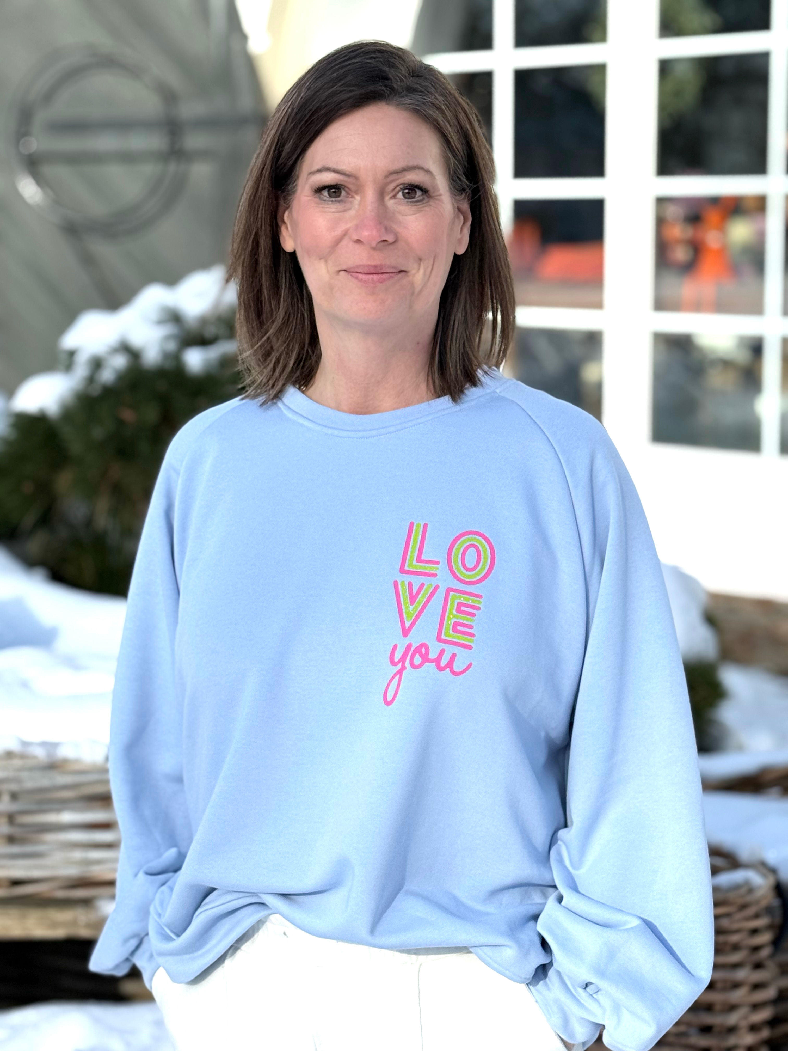 Sweatshirt - All the strong women - Hellblau