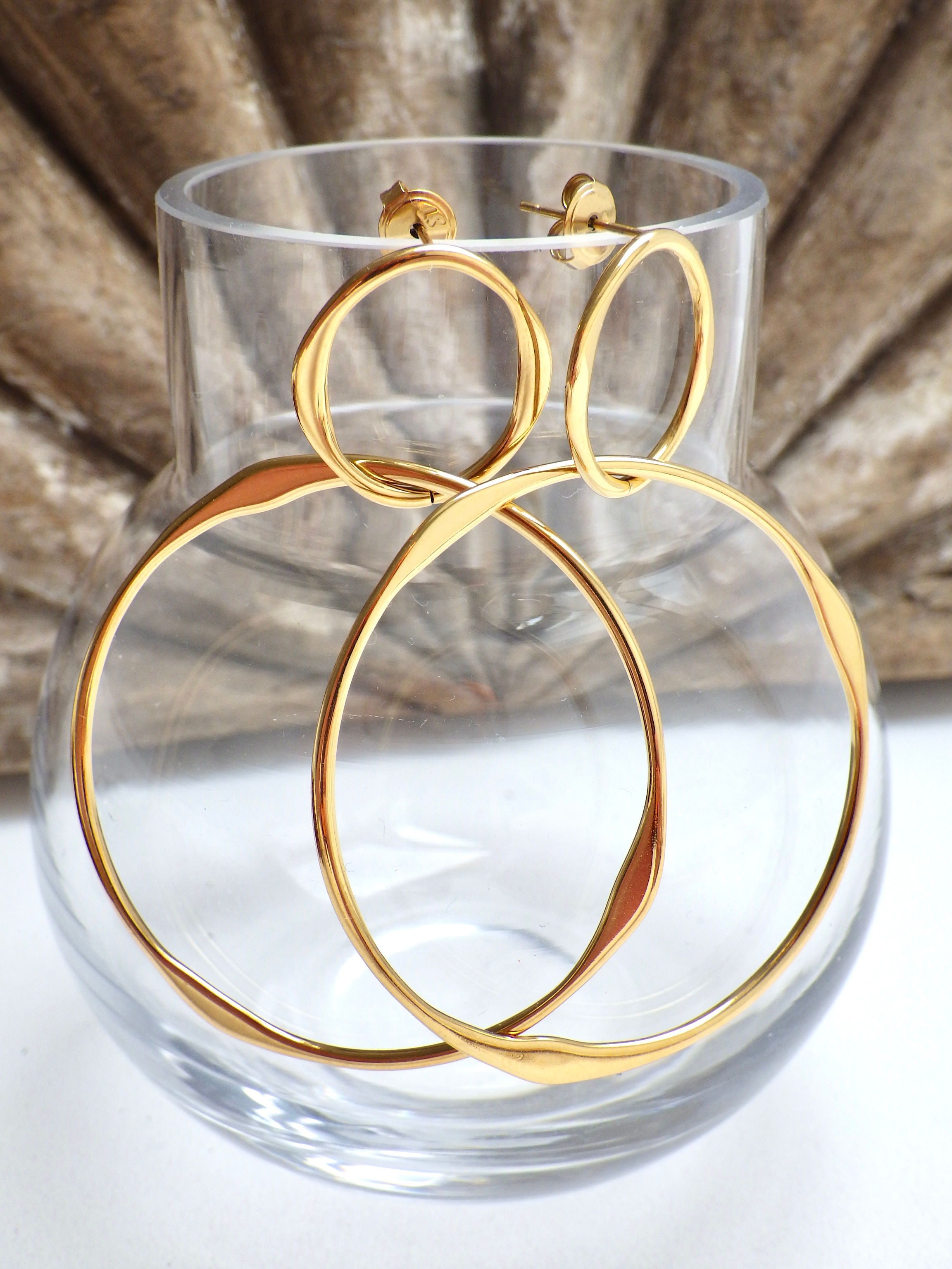 SALE - Ohrringe Goldene Ringe #2
