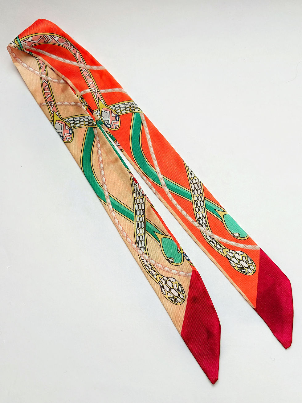 Bandana - Orange mit Schlange