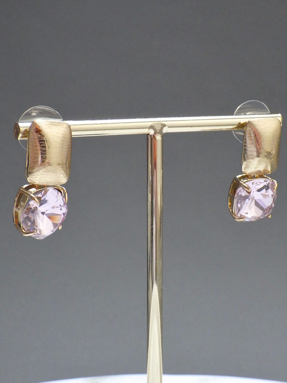 Miniaturbild: ⭐️ Klassik 2 - Ohrringe - Stecker Gold -  Rosa klar  