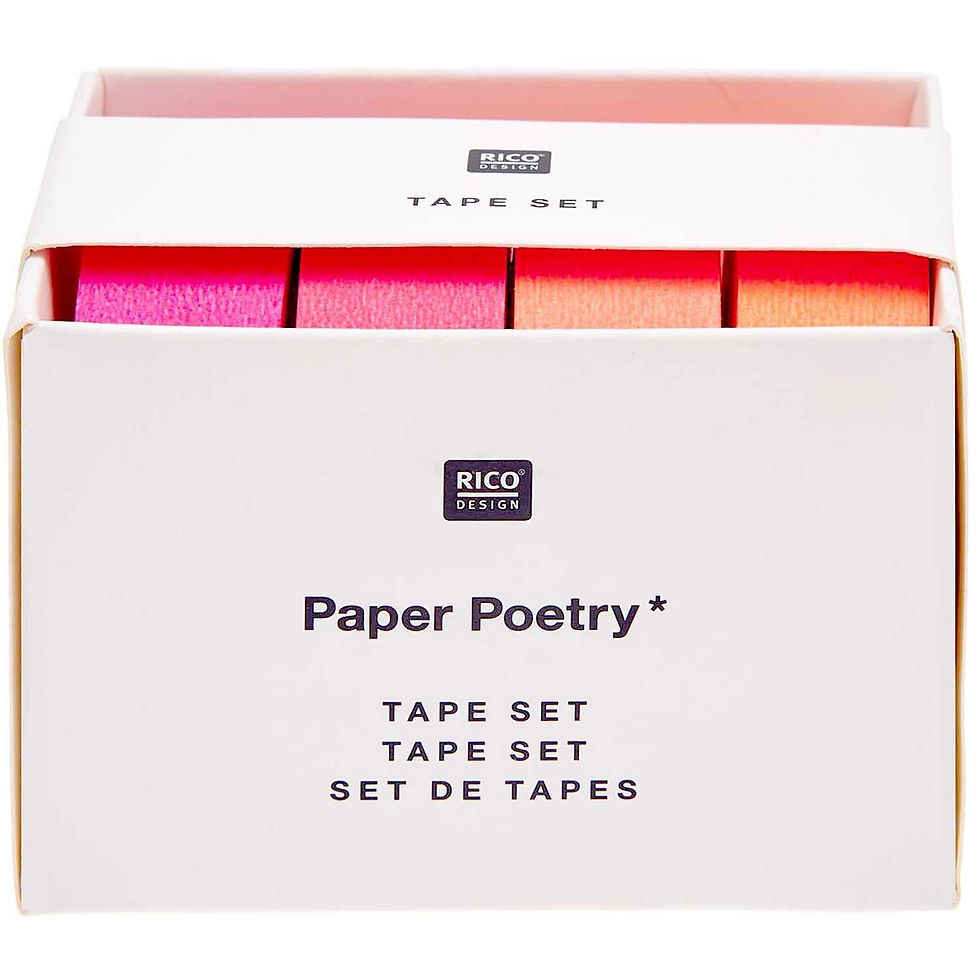 Miniaturbild: Paper Poetry Tape - Orange/Neonpink/Pink 