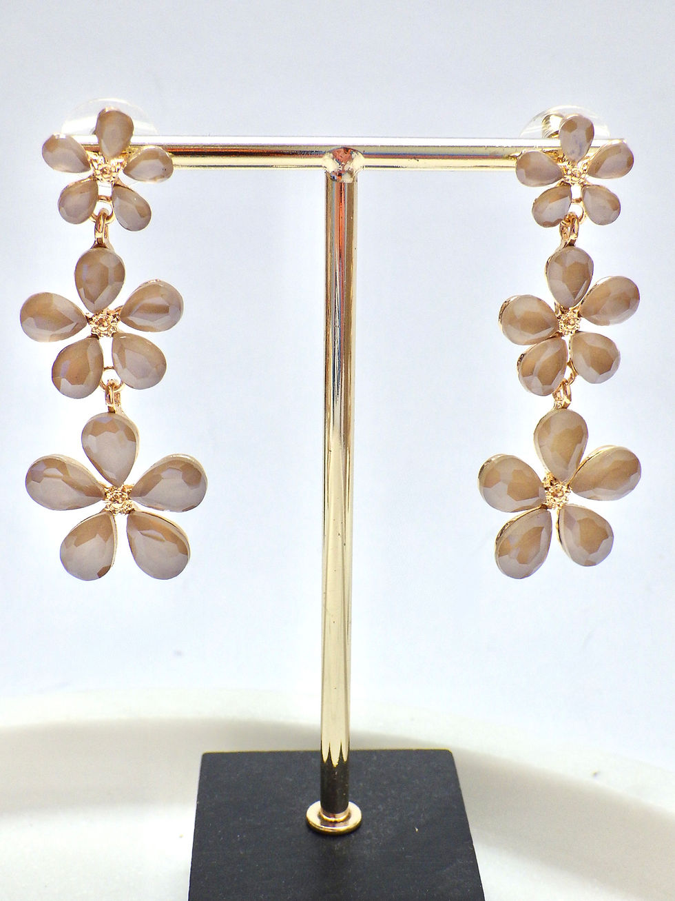 Miniaturbild: ⭐️ Ohrringe - Blumenhänger Greige