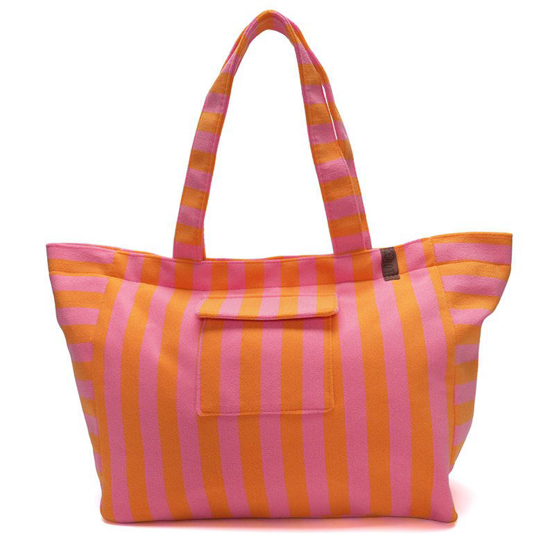 SALE ⭐️ Lot 83 - Pink/Orange Frottee gestreift - Beachbag 14