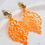 Miniaturbild: CLIPS Ohrring - Mandala Rhombe - Orange