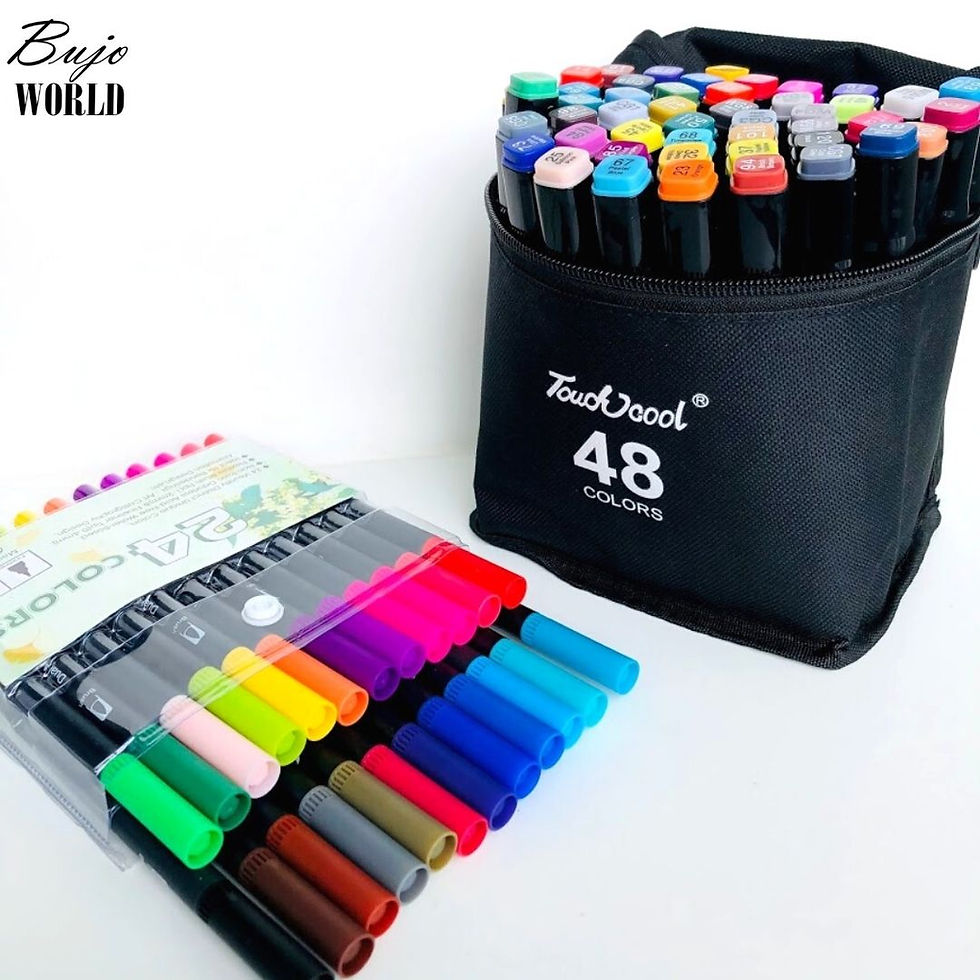 Thumbnail: Art Pen Bundle 72pcs - 48 Twin+ 24 Brush