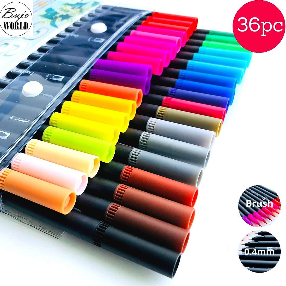 Thumbnail: Art Lovers Gift Pack - Twin Tip + Brush Pens + Watercolour + Metallic