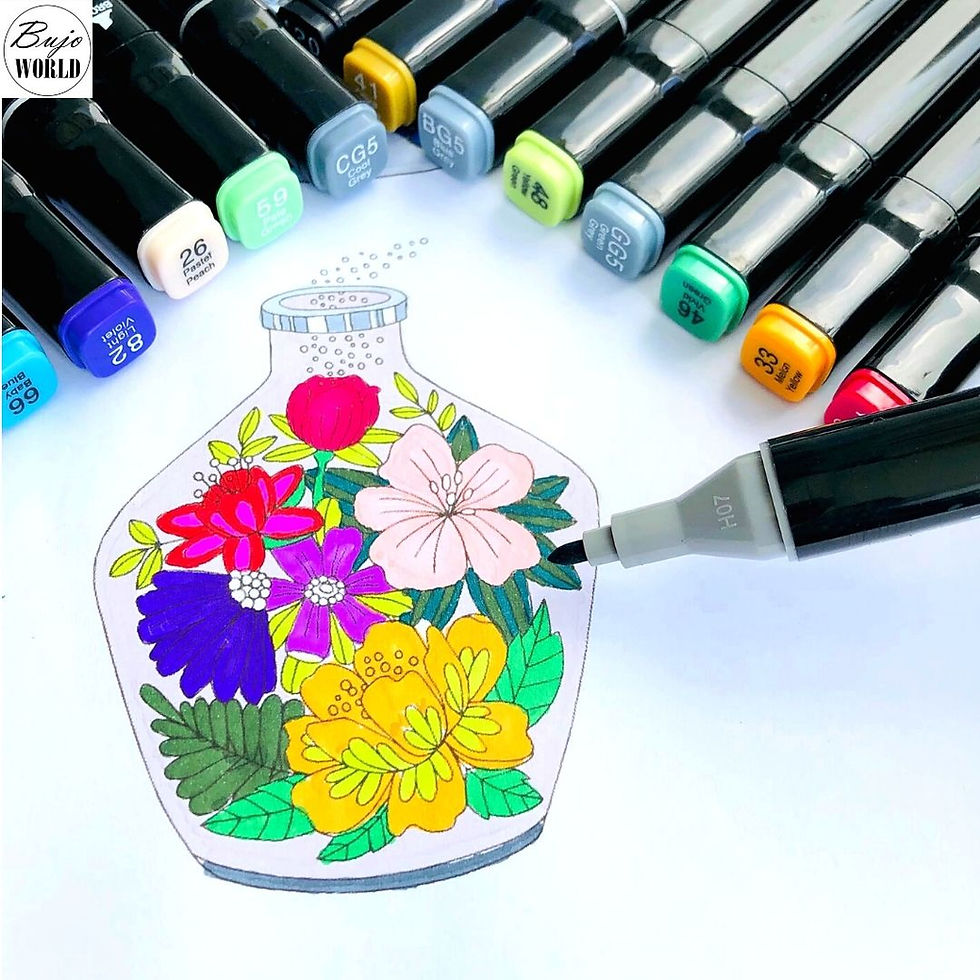 Thumbnail: 24pc Twin Tip Alcohol-based Markers