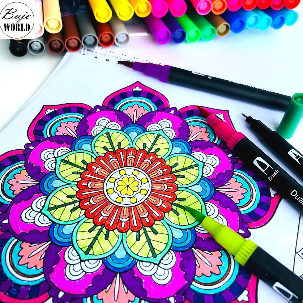 Thumbnail: 60pcs Dual Tip Brush Pens
