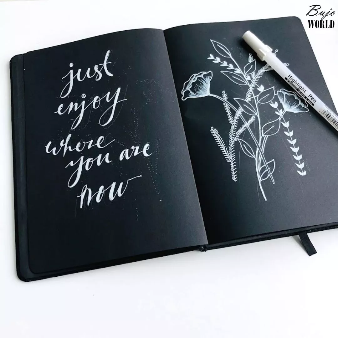 160 pgs A5 Bullet Journal - Black