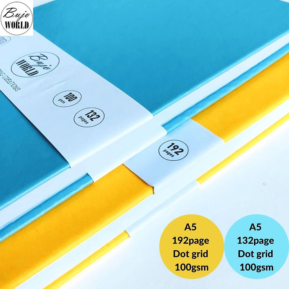 Thumbnail: 132pg Light Blue + 192pg Yellow Bullet Journal Bundle