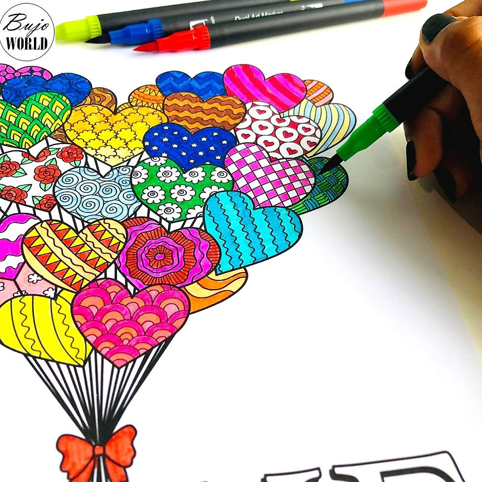 Thumbnail: 12pc Dual Tip Brush Pens