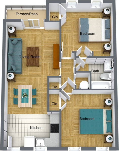 Darby Terrace 2 Bdrm Furnished