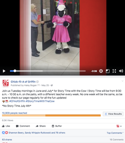 Facebook | Story Time with the Cow