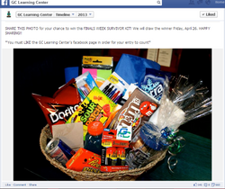 Social media contest prize