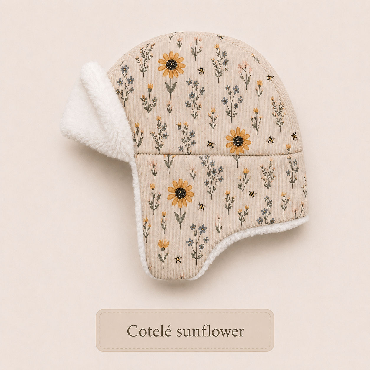 Gorro cotelé Sunflowers