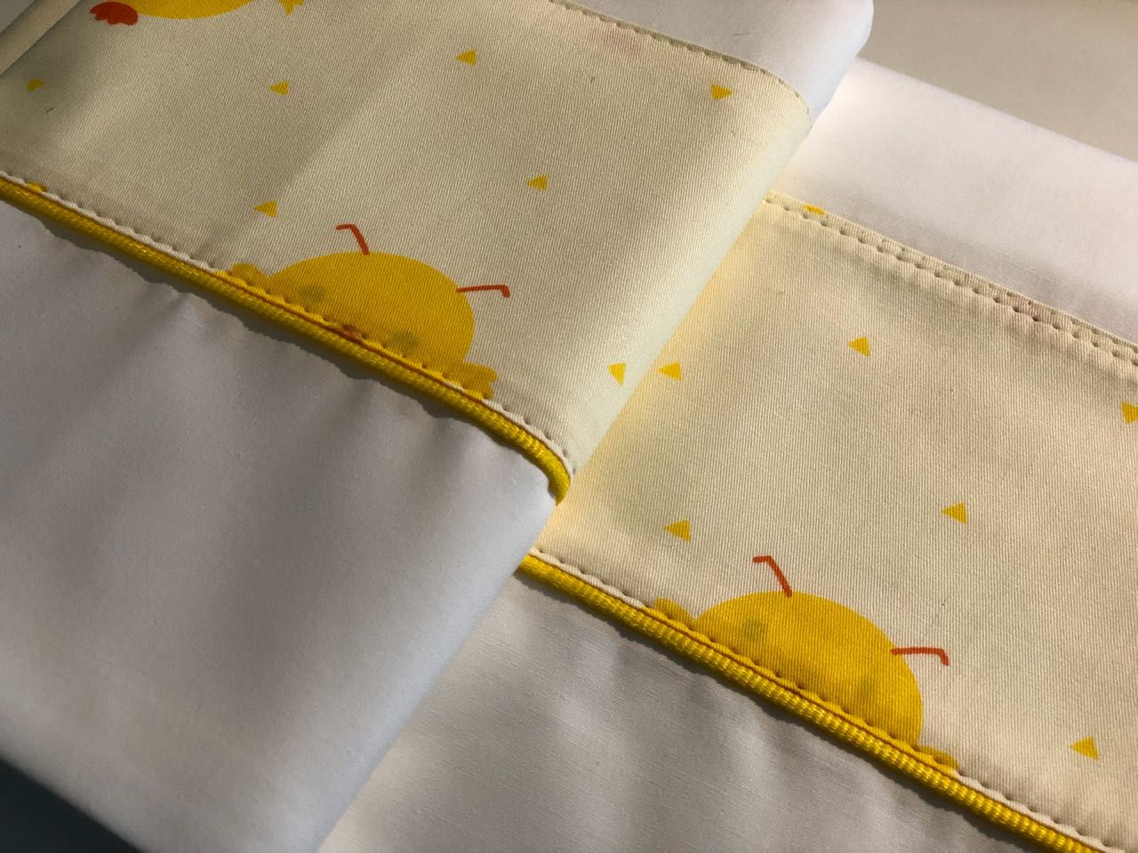 Sábanas Pollitos - Bisel Amarillo - 1 Plaza