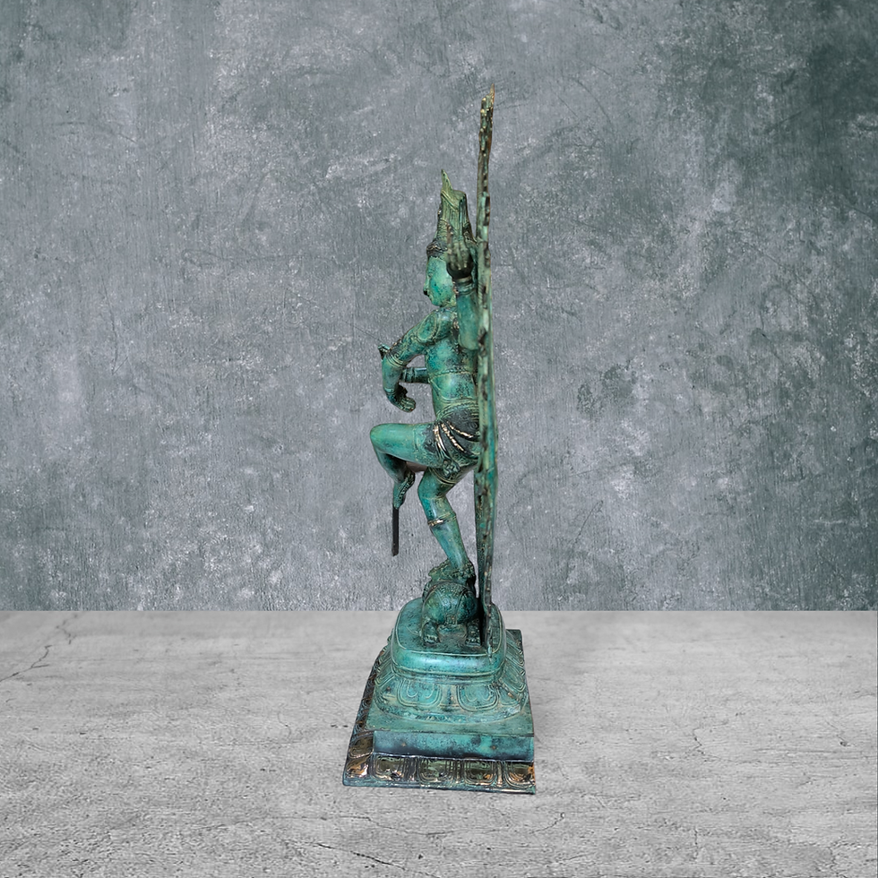 Thumbnail: Extra Large Siva Nataraj Brass Sculpture