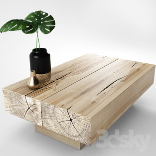 Natural Wood Coffee table