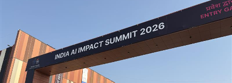 Maya Data Privacy team at the India AI Impact Summit 2026 in New Delhi, Bharat Mandapam