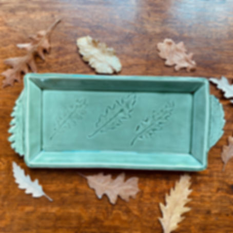 Oak imprint platters and dishes £13 - £28