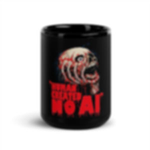 No A.I.: Black Glossy Mug
