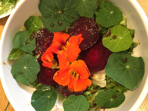 Beetroot and Nasturtium Salad