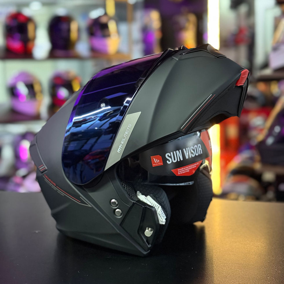 Miniatura: Casco Abatible MT Génesis Visor Azul 