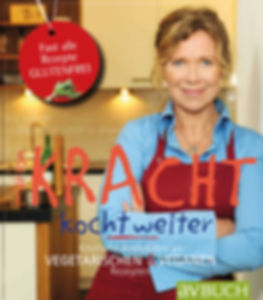 Buchgestaltung, Kracht kocht weiter, Köstliche Anekdoten an vegetarischen und veganen Rezepten, Marion Kracht, Werbeagentur r2 Ravenstein, Verden