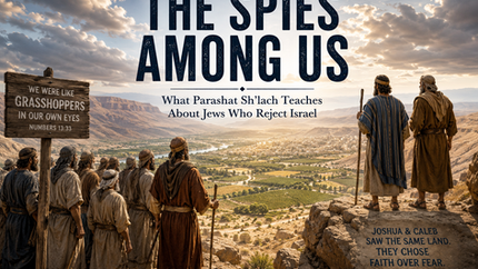 The Spies Among Us: What Parashat Sh'lach Teaches About Jews Who Reject Israel