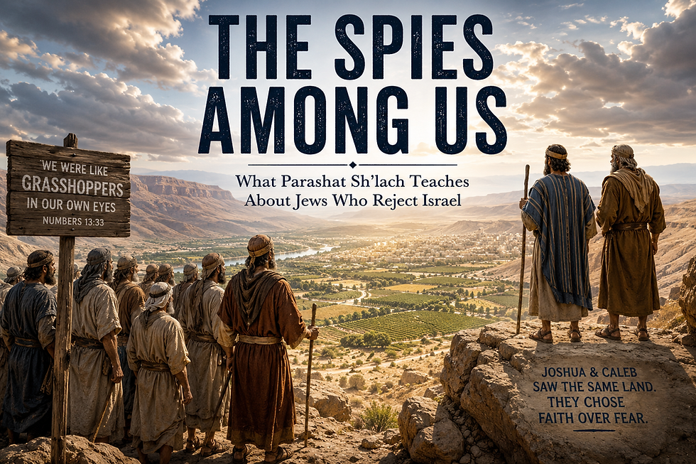 The Spies Among Us: What Parashat Sh'lach Teaches About Jews Who Reject Israel