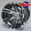Thumbnail: STEELENG logo on a Vector 14" Machined/Gunmetal golf cart wheel close-up view.