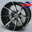 Thumbnail: Black and silver alloy wheel with STOLENG text and Creative Cartz.
