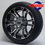 Thumbnail: Black and chrome golf cart wheel with HD logo and STEELENG branding.
