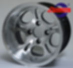 Silver golf cart wheel with STEELENG logo. Vector - 14" Machined/Gunmetal golf cart wheel.