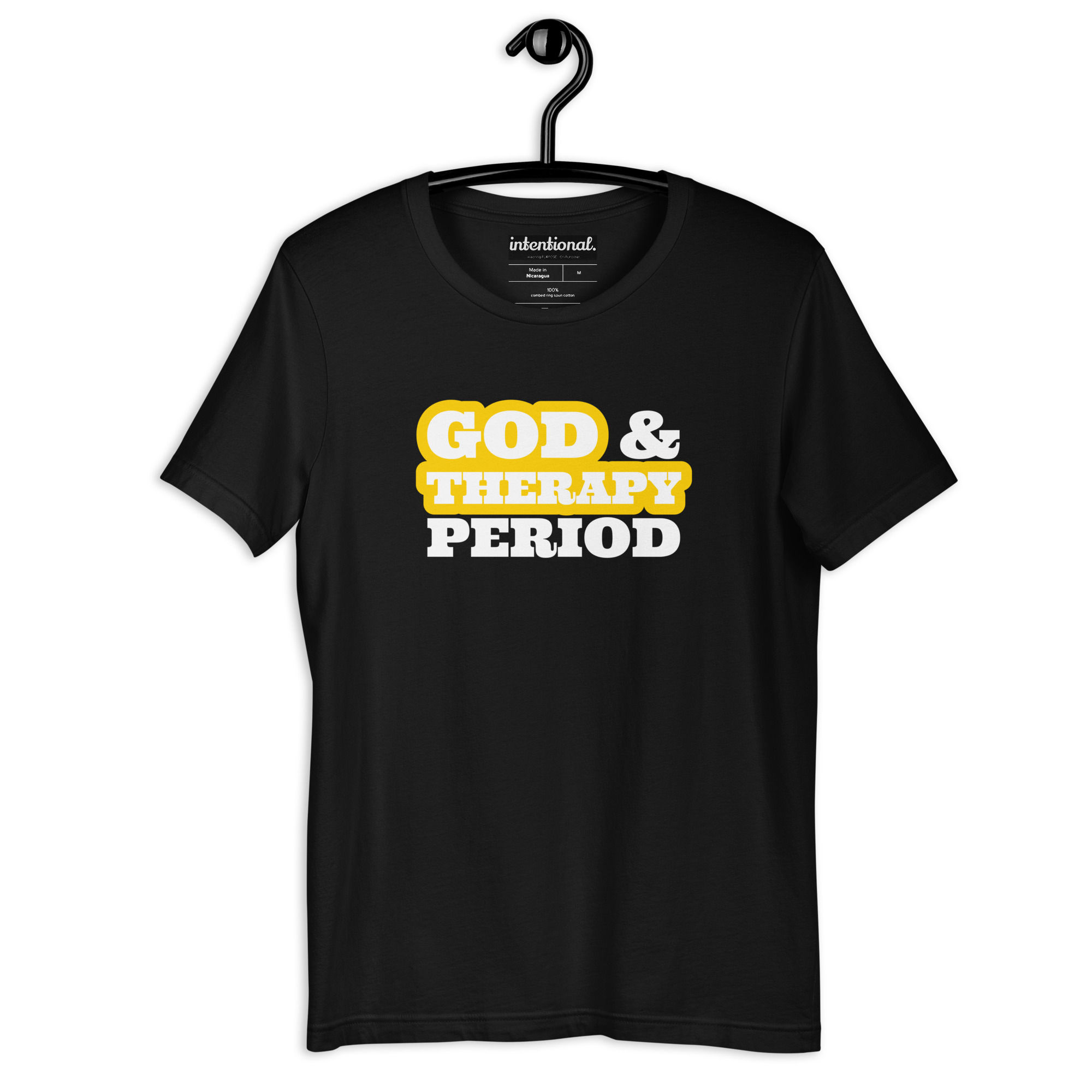 God & Therapy - Black w/White